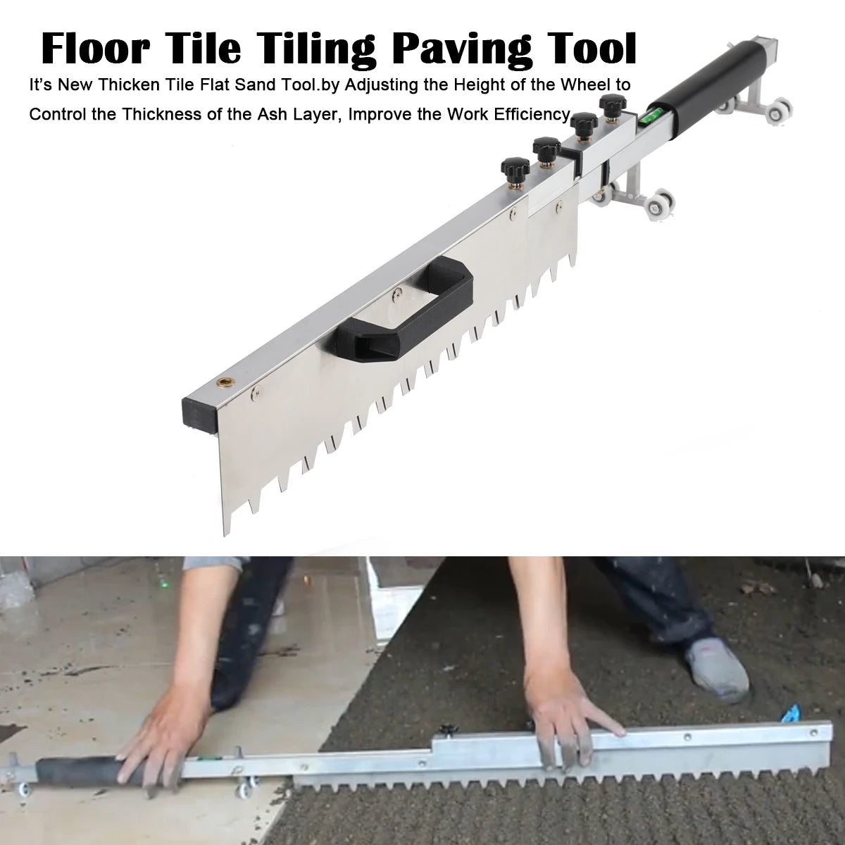 Leveling System Flat Sand Tiling Tile Leveler Tile Flat Ash Device Paving Tile Plasterer Flooring Tile Tool