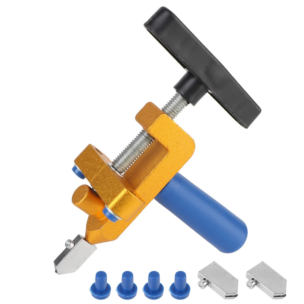 Tile Breaker Knife Wheel Glass Tile Hand Cutting Tool 2-in-1 Tile Cutter Professional Mirror Cutting Tool Accessories