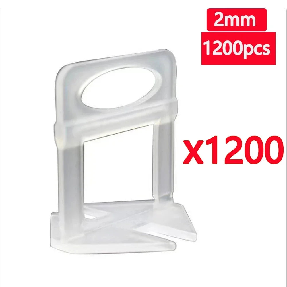 25-1200PCS Floor Tile Leveling System Clips Spacers Straps Tile Piler Wadge Ceramic Tile Laying Leveling Construction Tools