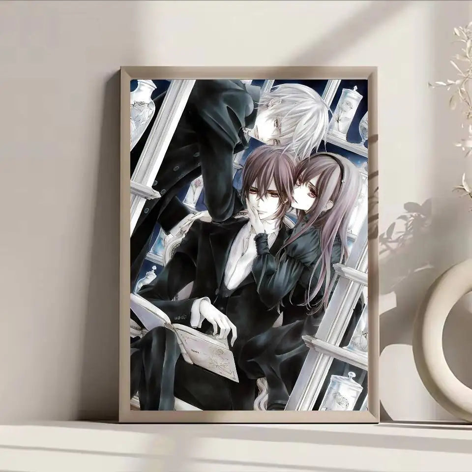 Poster Anime Vampire Knight Dán Tường Bền Nước Quán Cafe