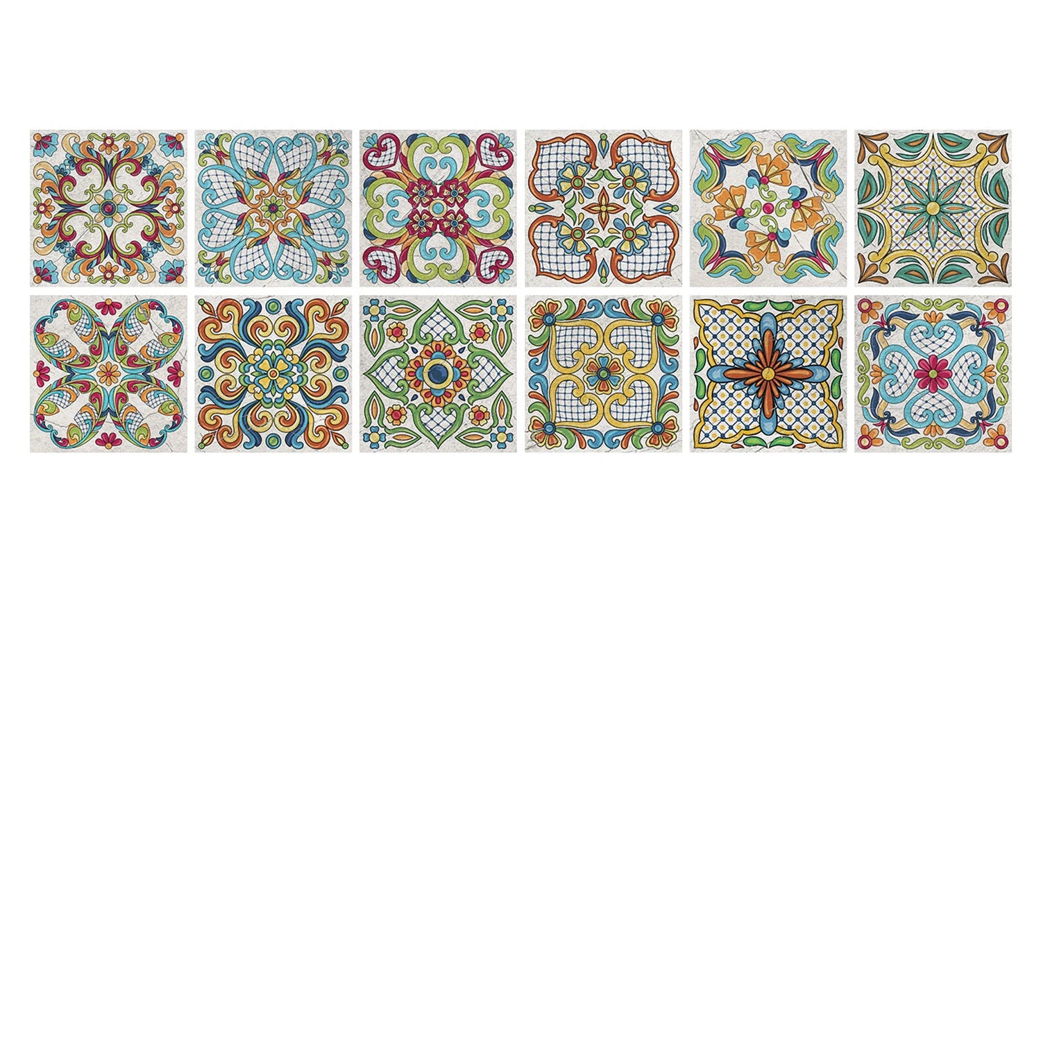 24pcs Art Tile Self-adhesive 3D Wall Sticker Kitchen Wallpaper  For Living Room Bathroom Decoration Murals Waterproof Decals