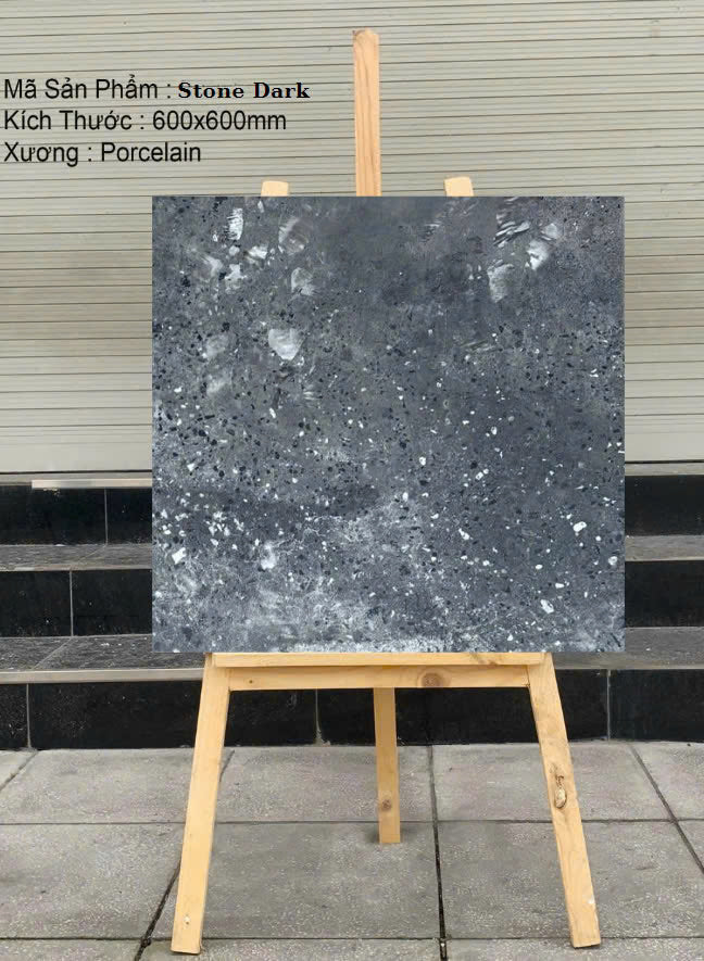 Gạch Terazo KT 600x600mm Stone Dark