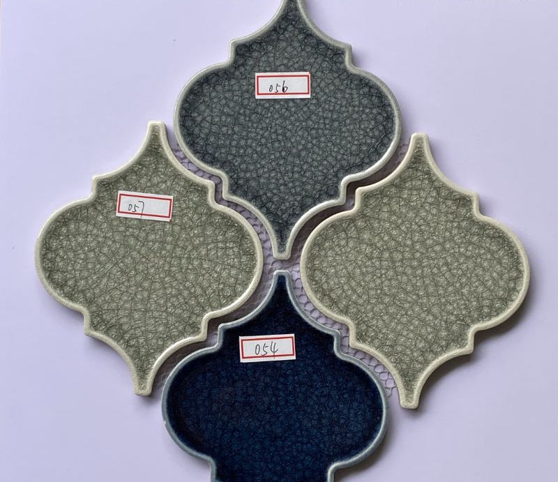 Mosaic Lồng Đèn Xanh Đen Xám