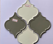 Mosaic Lồng Đèn Màu Xám Trắng