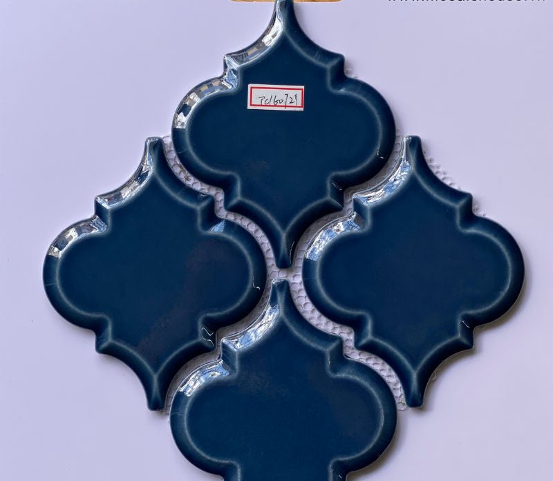 Mosaic Lồng Đèn Màu Xanh Dương