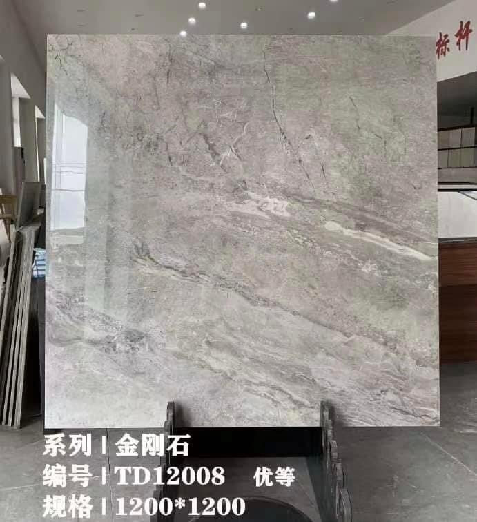 Gạch ốp lát 120x120cm Trung Quốc vân đá ghi xanh TD12008