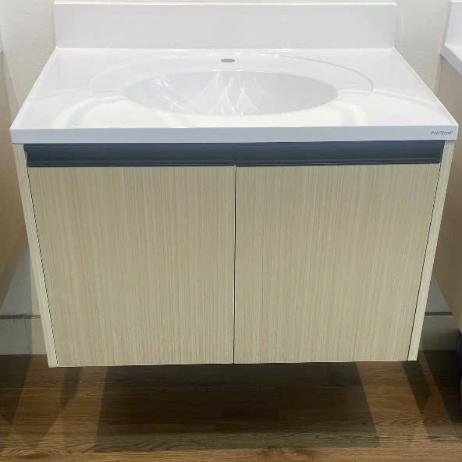 Bộ tủ chậu lavabo phòng tắm màu trắng sứ kích thước 64x48x86cm