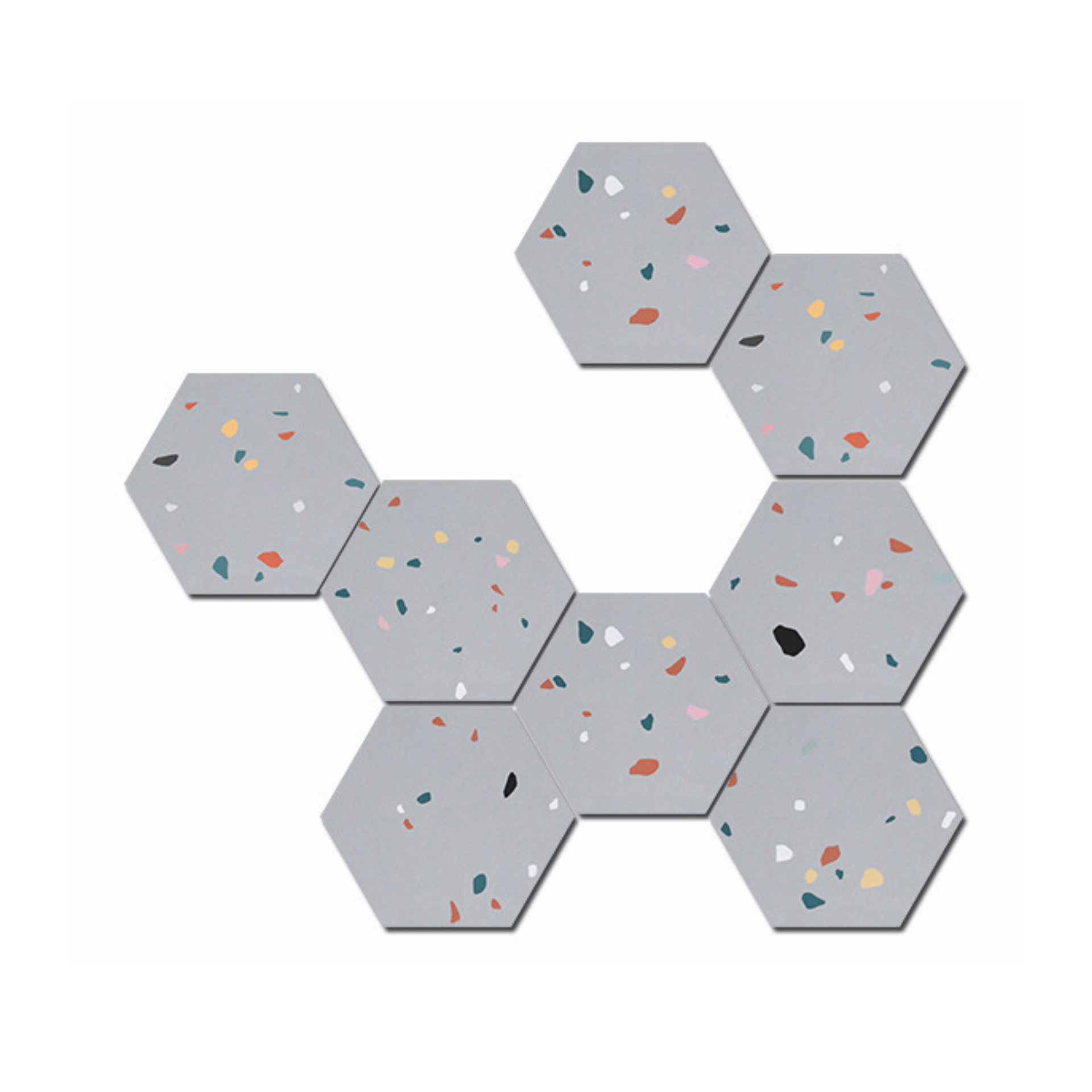 Gạch lục giác Terrazzo 200x230x115mm FL247