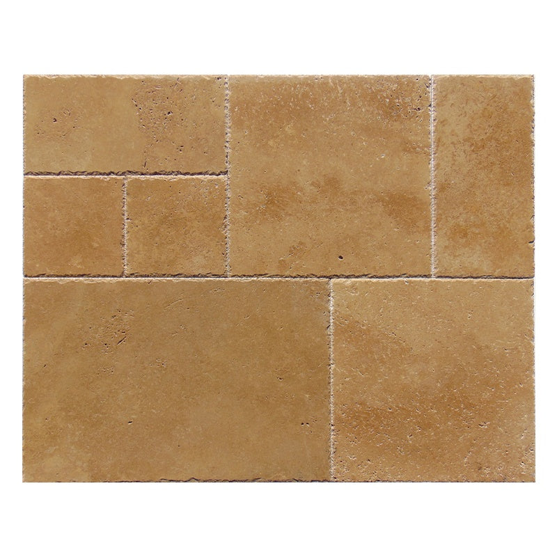 Đá Travertine Noche Mài thô Mẫu lát Versailles