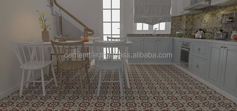 Gạch Xi Măng Bông 150x150mm Chống Trượt Cao Cấp