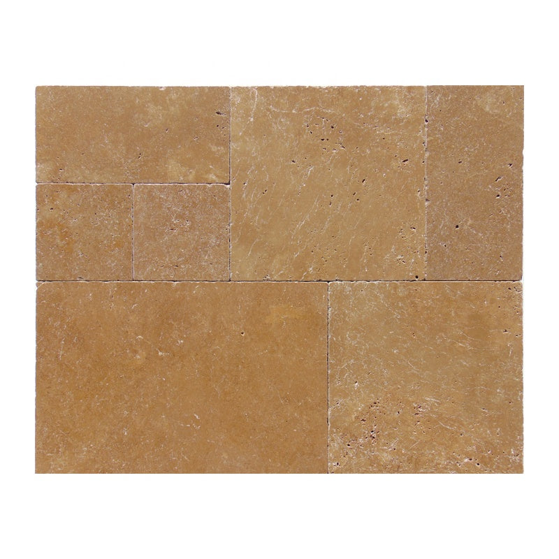 Đá Travertine Noche Mài thô Mẫu lát Versailles