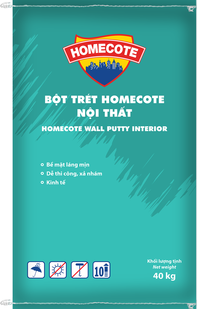 Bột trét Toa Homecote Nội Thất 40KG