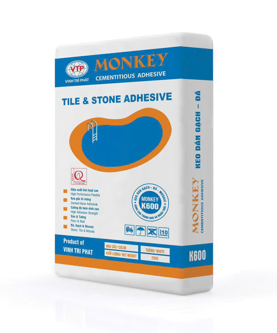 Keo hồ bơi màu trắng K.600