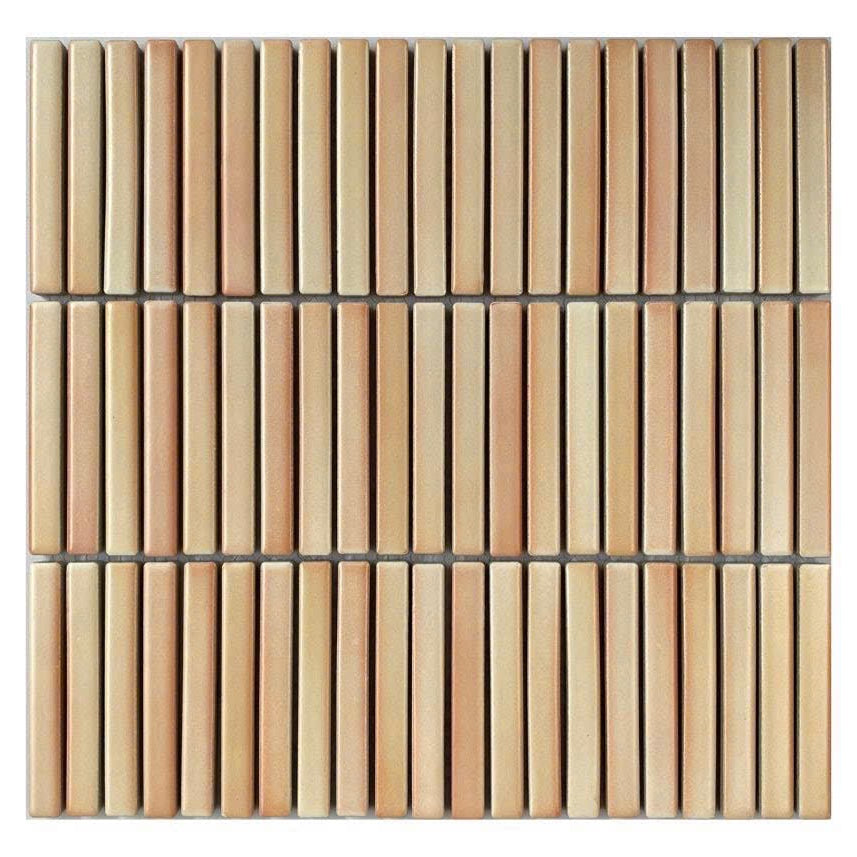 Gạch Mosaic que đũa hồng