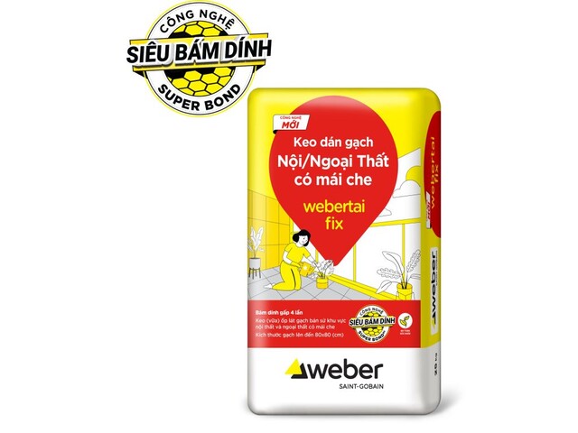 Keo (vữa) dán gạch gốc xi măng chuyên dùng cho gạch ít hút nước kích thước vừa