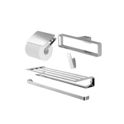 Bộ 5 sản phẩm G: lô đựng giấy vệ sinh, vòng treo khăn, móc áo, thanh vắt khăn & thanh vắt khăn 2 tầng YS902N5V