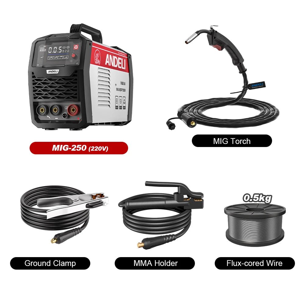 Andeli MIG 250 Máy Hàn Inverter 3 Trong 1 Không Gas - Daisan Store