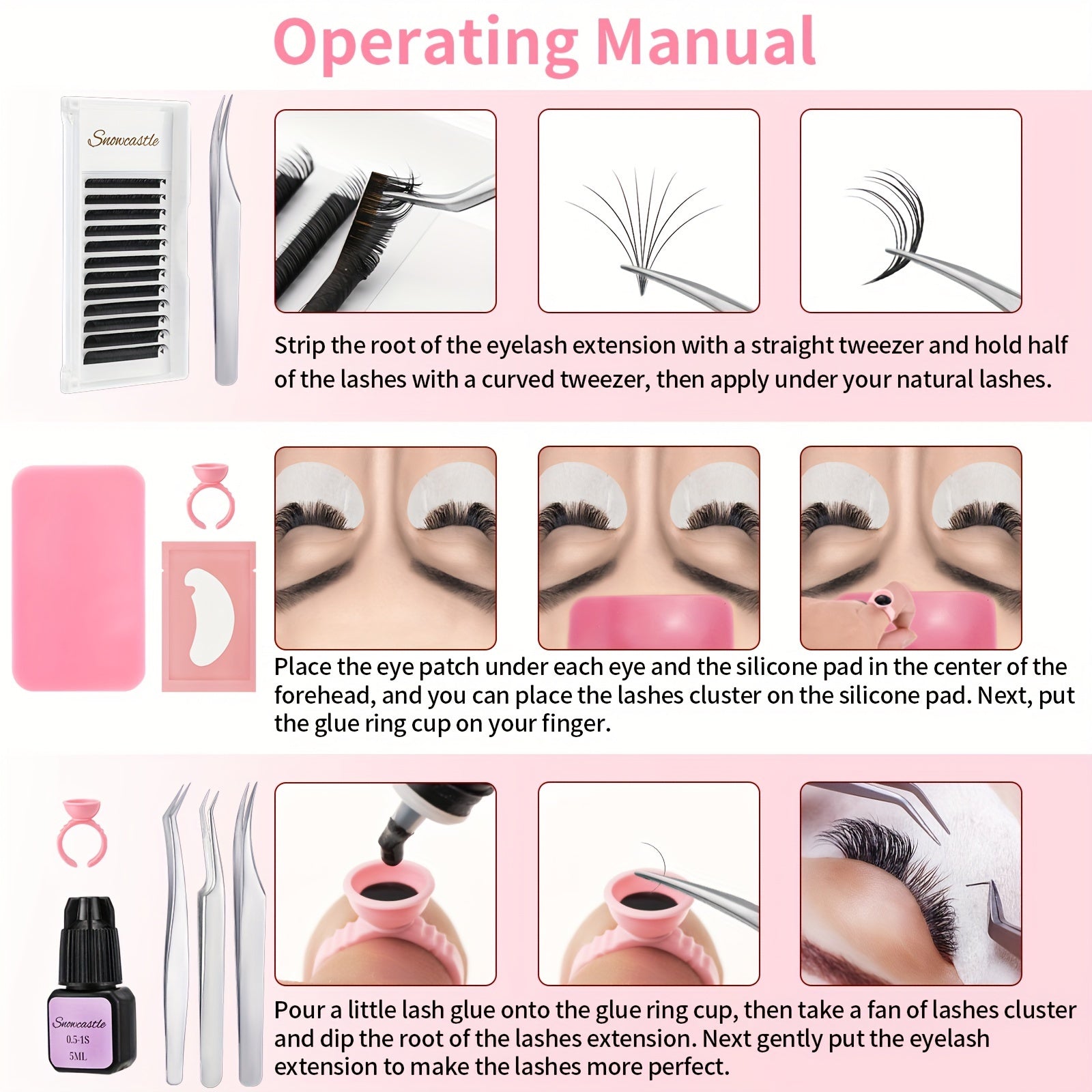 Bộ Dụng Cụ Nối Mi Chuyên Nghiệp Cho Người Mới