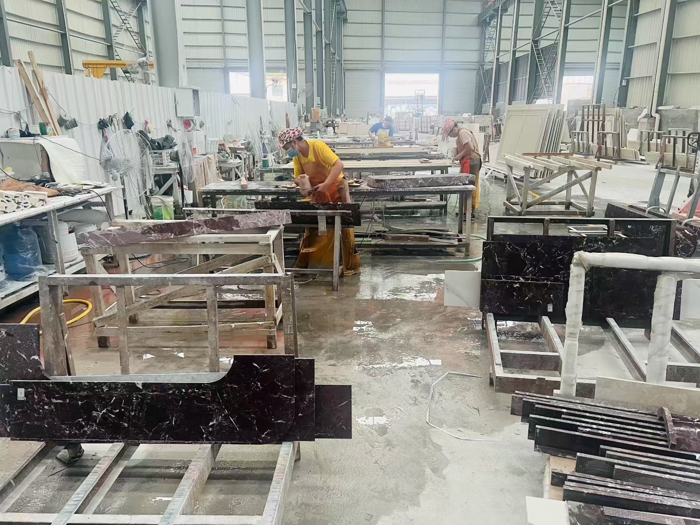 Bàn Ăn Travertine Oval Cao Cấp Cho Phòng Khách Nhỏ - Daisan Store