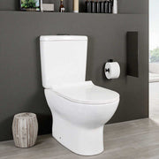 Bán buôn sàn gốm gắn trên bồn cầu hai mảnh bồn cầu nước phòng tắm bằng sứ màu trắng bồn cầu xả nước cho phòng vệ sinh - Daisan Store