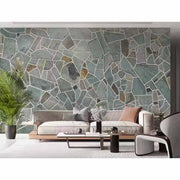 Bán buôn tấm ốp đá phiến dày màu xanh đại dương mặt tiền tòa nhà đặc điểm tự nhiên tường đá ốp lát văn hóa gạch đá chia - Daisan Store