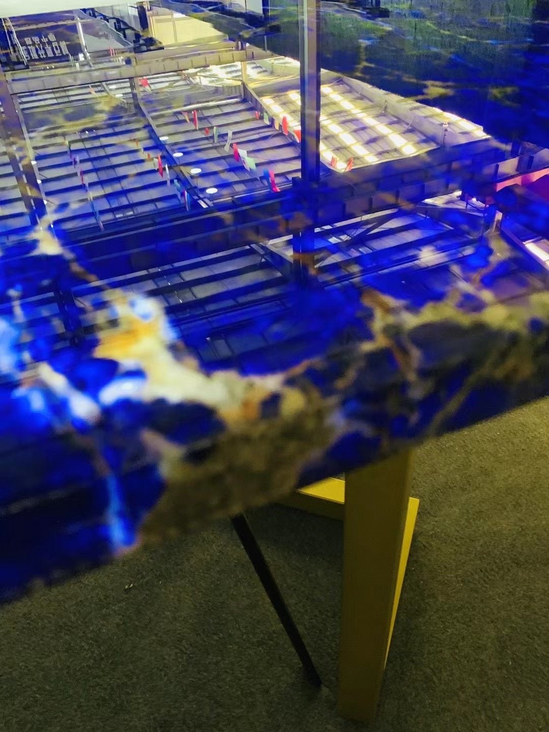 Bàn Cà Phê Đèn LED Đá Quý Sang Trọng Luni - Daisan Store