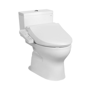 Bàn cầu 2 khối kèm nắp rửa điện tử WASHLET dòng C2 cơ bản TCF23710AAA CS302DW18W - Daisan Store