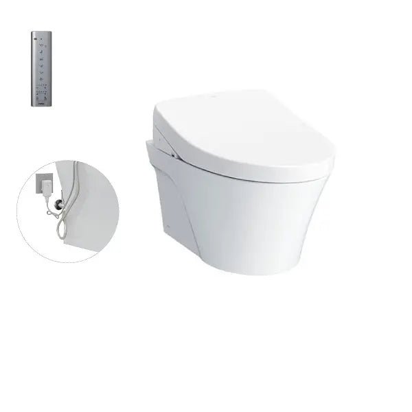 Bàn cầu treo tường AVANTE kèm nắp rửa điện tử WASHLET CW822RAW_WH172A_TCF4911Z_MB170PSS - Daisan Store