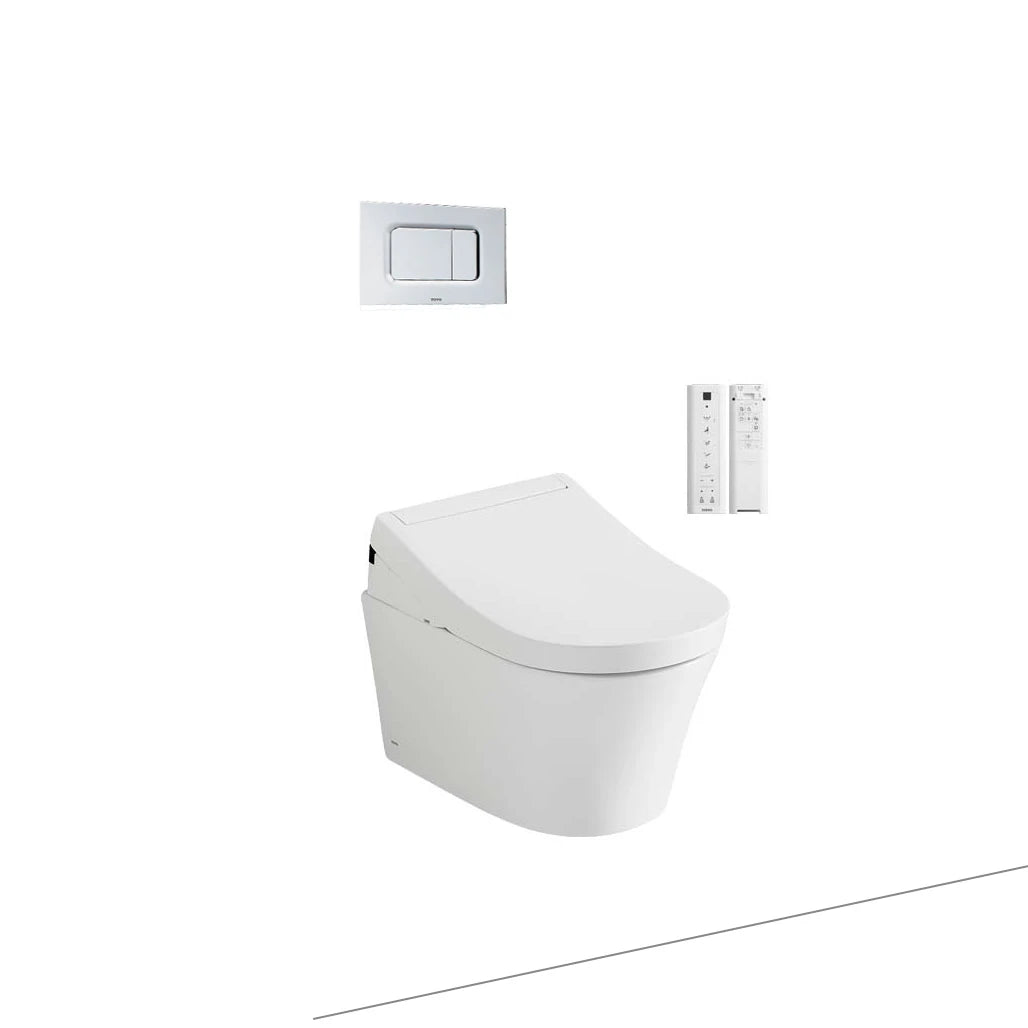 Bàn cầu treo tường kèm nắp rửa điện tử dòng S5 CW553_TCF34320GAA_WH172A_MB170PSS - Daisan Store