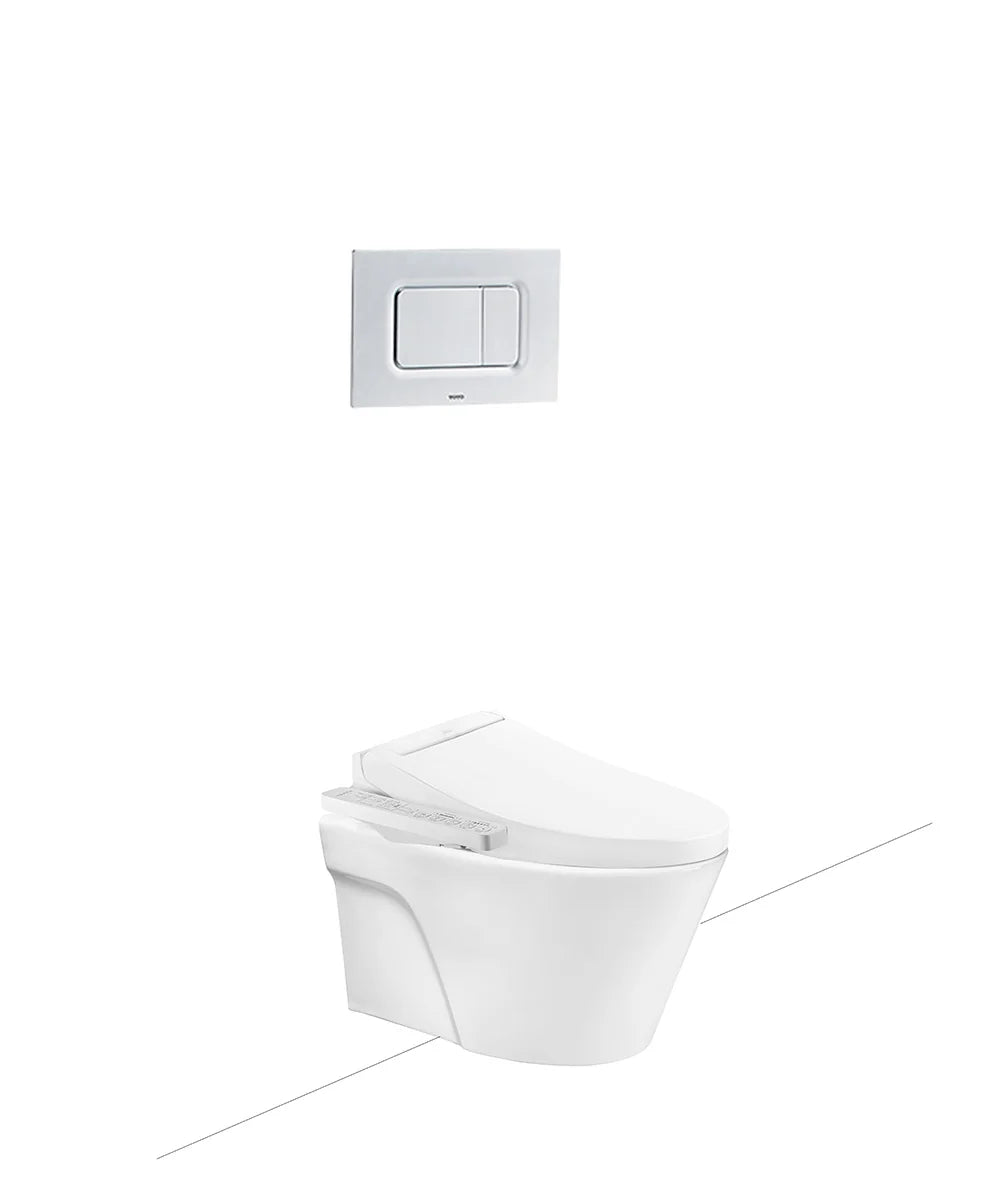 Bàn cầu treo tường kèm nắp rửa điện tử WASHLET C2 CW822RA_TCF23410AAA_WH172A - Daisan Store