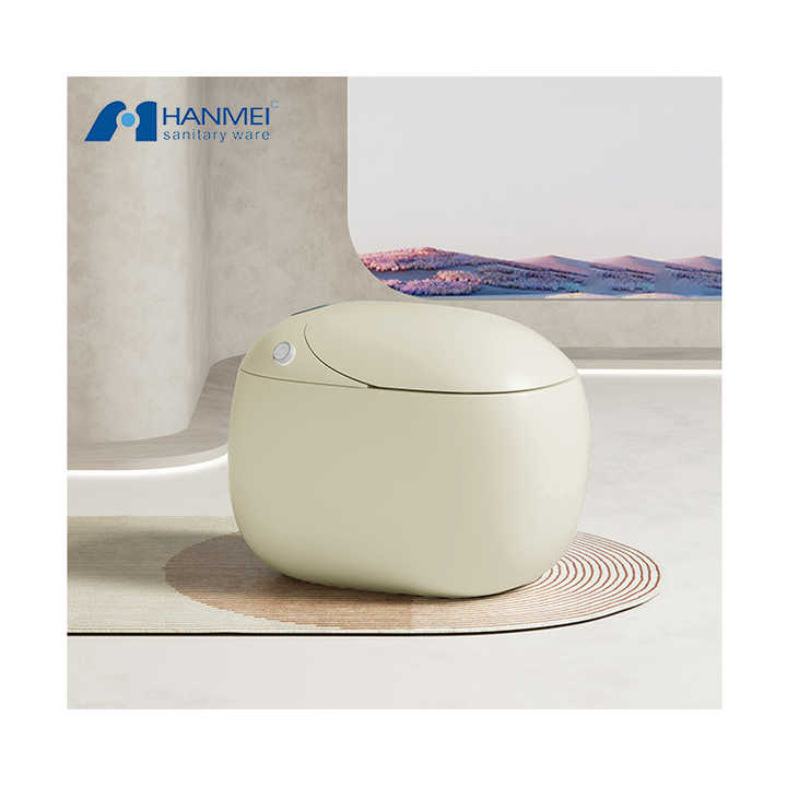 Bán chạy Bồn cầu hình trứng bằng gốm nhiều màu sắc lắp sàn nhà tắm hiện đại cho phòng tắm - Daisan Store