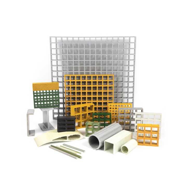 Bản gốc Làm đẹp môi trường 40*40*38 Nền tảng cách nhiệt sợi thủy tinh bền FRP Grating cho lối đi quang điện - Daisan Store