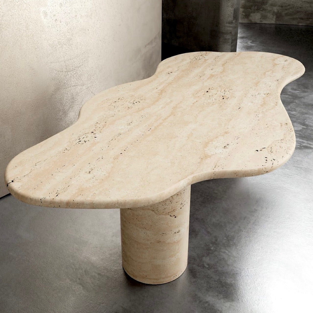 Bàn Trà Chữ Nhật Đá Cẩm Thạch & Gỗ Sang Trọng - Daisan Store