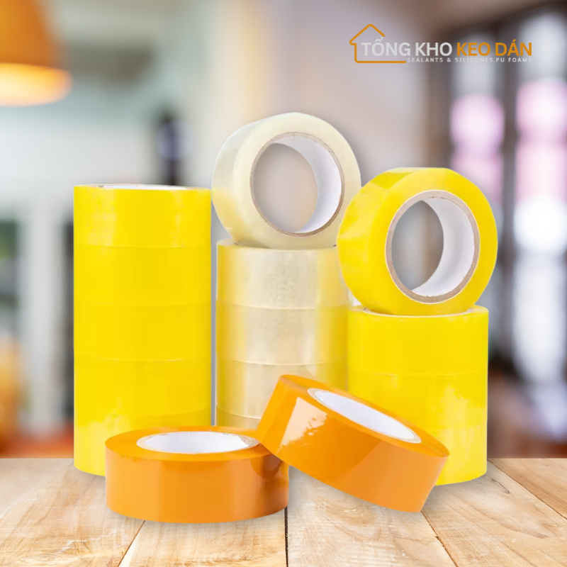 Băng Dính Cuộn 0.35kg Lõi Giấy 3mm Cây 2.1kg