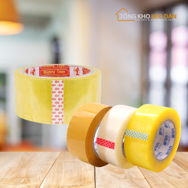 Băng Dính Trong Cuộn 0.5kg Lõi Giấy 5mm Cây 3kg