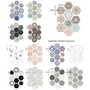 Bộ 10 20 Miếng Dán Tường Lục Giác Tự Dính Chống Thấm - Daisan Store