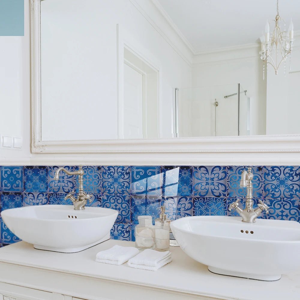 Bo 10 Dan Gat Op Tuong Xanh Mo Bep Phong Tam Chong Dau Nuoc - Daisan Store