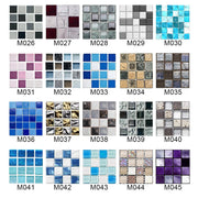 Bộ 10 Miếng Dán Gạch Mosaic Phẳng Dán Tường Bếp Phòng Tắm - Daisan Store