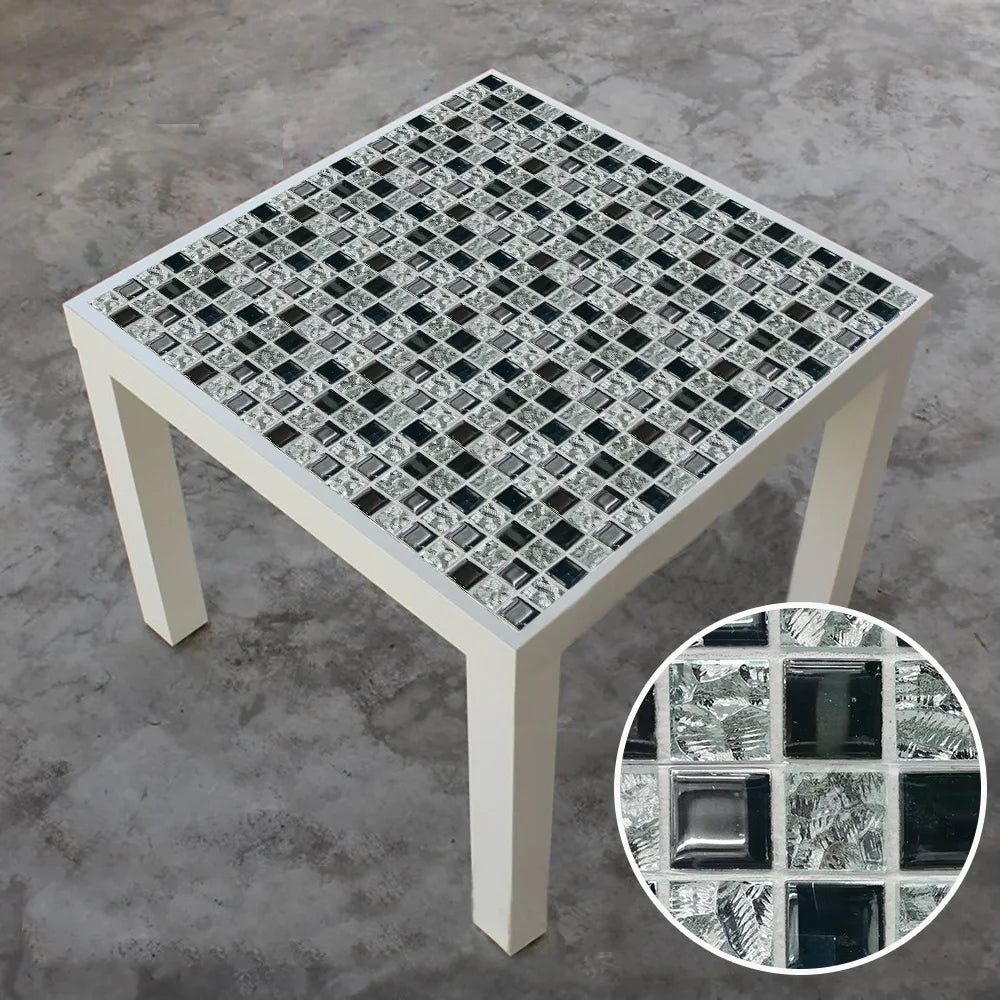 Bộ 10 Miếng Dán Gạch Mosaic Phẳng Dán Tường Bếp Phòng Tắm - Daisan Store