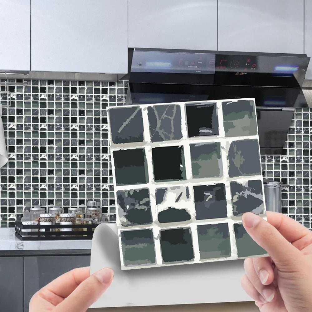 Bộ 10 Miếng Gạch Mosaic 3D Dán Tường Chống Thấm Phòng Tắm - Daisan Store