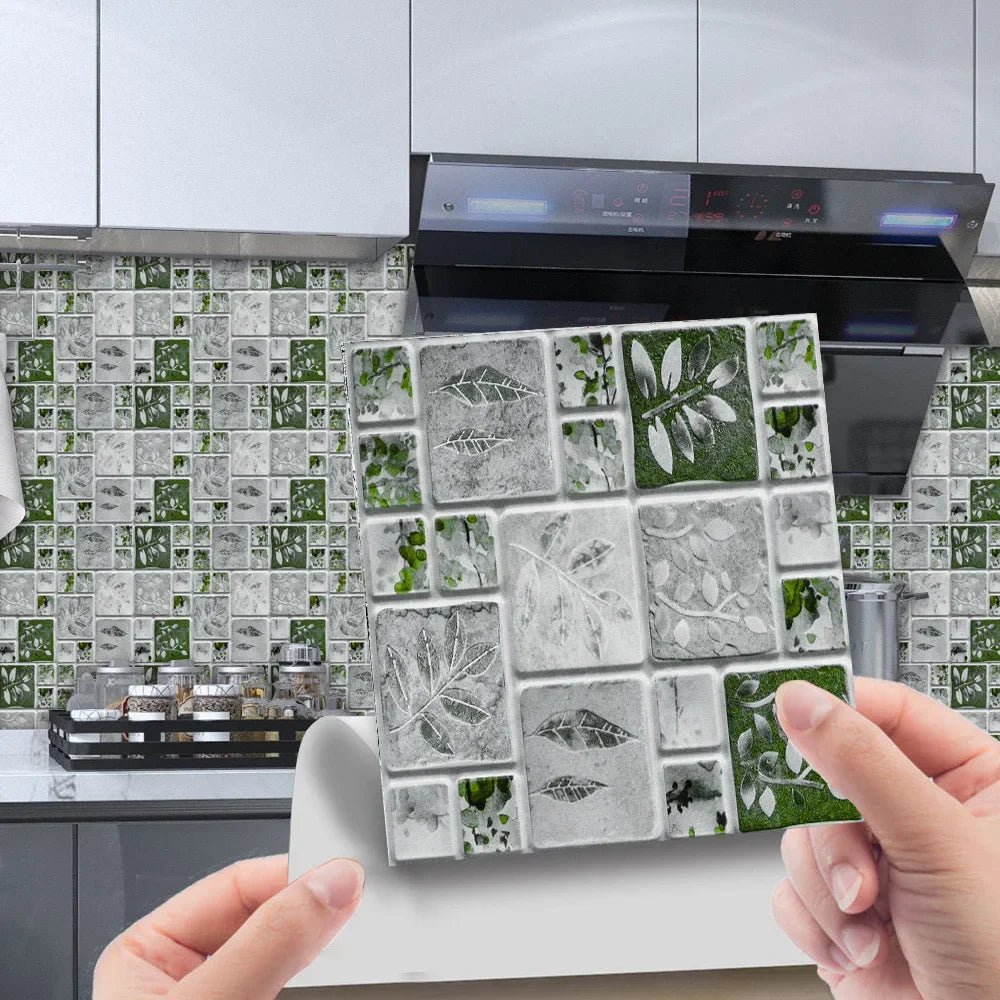 Bộ 10 Miếng Gạch Mosaic 3D Dán Tường Chống Thấm Phòng Tắm - Daisan Store