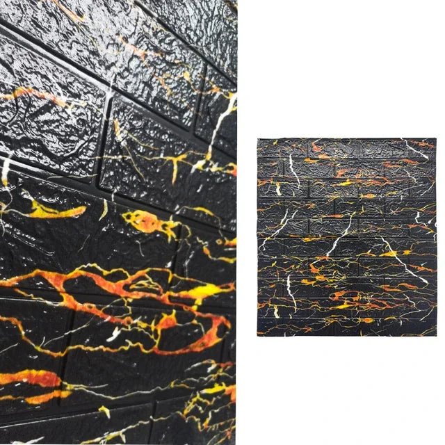 Bộ 10 Món Dán Tường 3D Dính Nước Phòng Khách 70X77CM - Daisan Store