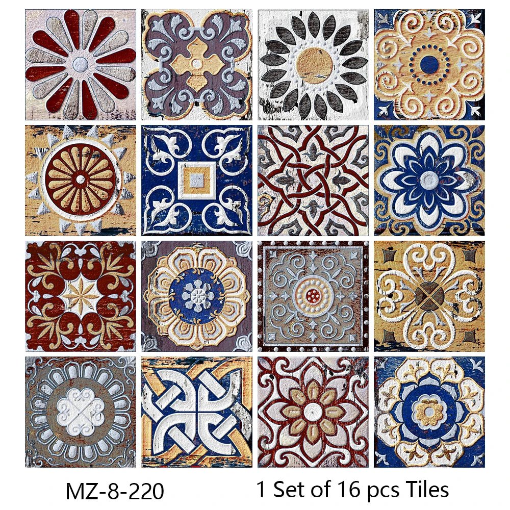 Bo 16 Mieng Dan Tuong Gach Matte Khong Tham Nuoc Nha Bep - Daisan Store