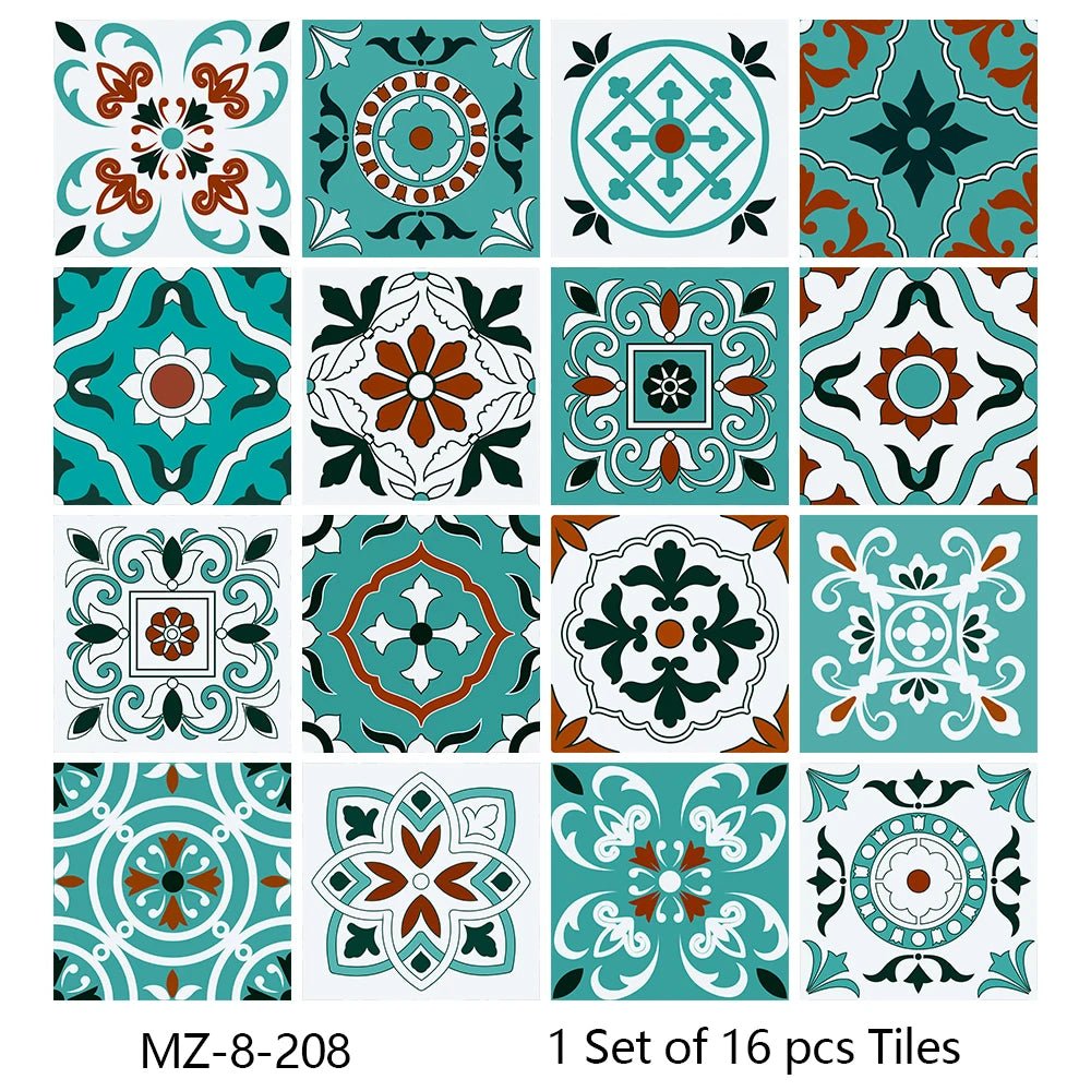 Bo 16 Mieng Dan Tuong Gach Matte Khong Tham Nuoc Nha Bep - Daisan Store