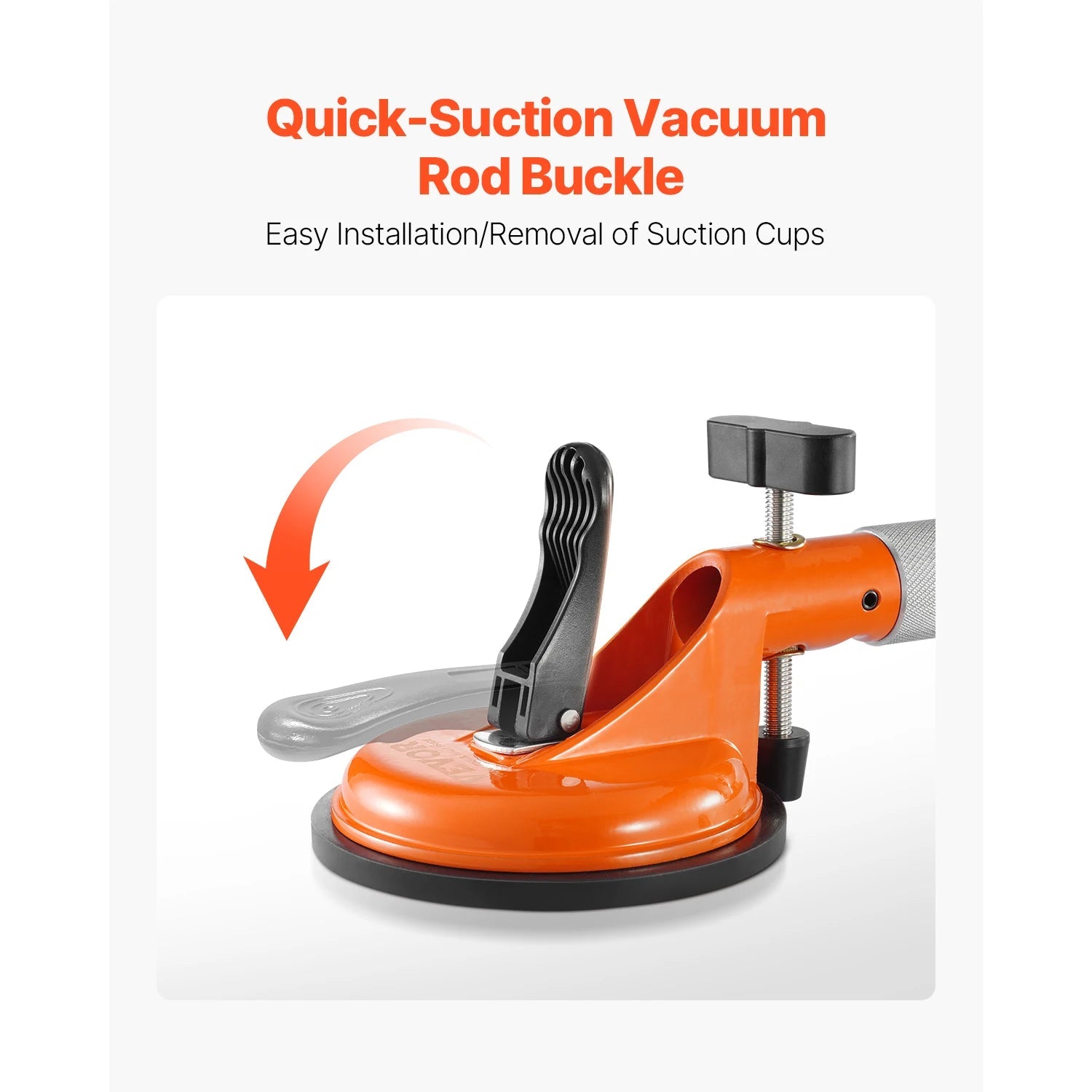 Bộ 2 Kẹp Đá Điều Chỉnh 180° với Cốc Hút Chân Không 5in - Daisan Store