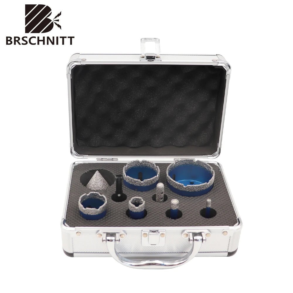 Bộ 9 Mũi Khoan Kim Cương Cho Gốm Sứ Đá Marble Granite - Daisan Store