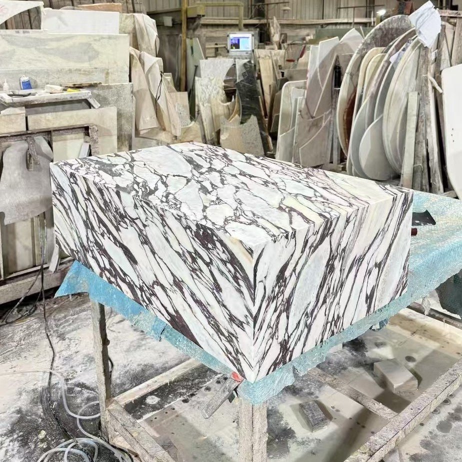 Bộ Bàn Trà & Kệ TV Đá Cẩm Thạch Ý Hiện Đại - Daisan Store