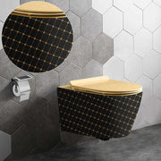 Bộ bồn cầu sứ treo tường phòng tắm sang trọng gắn tường - Daisan Store