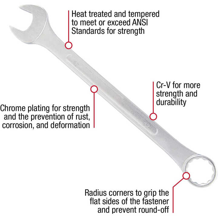 Bộ cờ lê miệng mở mạ gương 6 chiếc - Daisan Store