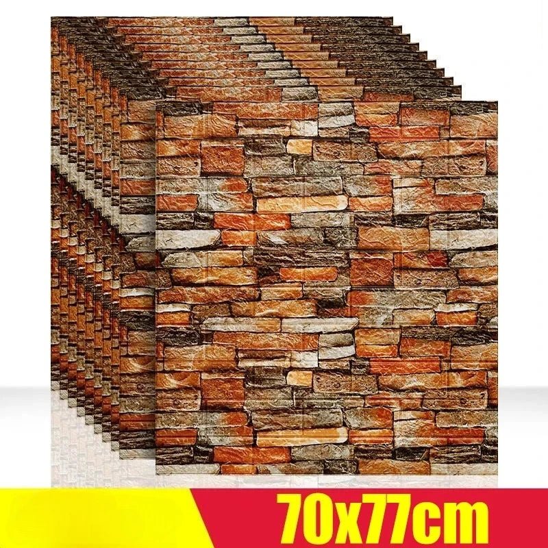 Bộ Dán Tường 3D Foam Gạch Chống Nước Tự Dính 1 5 12 Miếng - Daisan Store